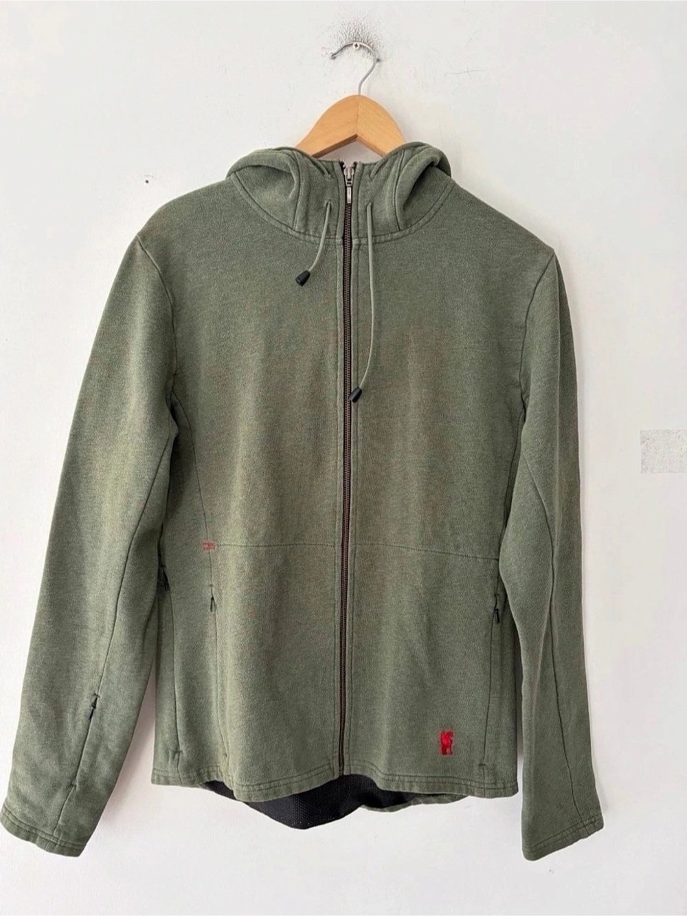 Chrome Industries Women's Cobra Zip Tech Fleece Commuter Hoodie Jacket Size M